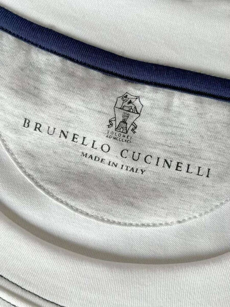 Мужская футболка Brunello Cucinelli мужской белый 173550-3