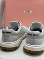 Кеды Miu Miu женский кожа графитовый 146014-3
