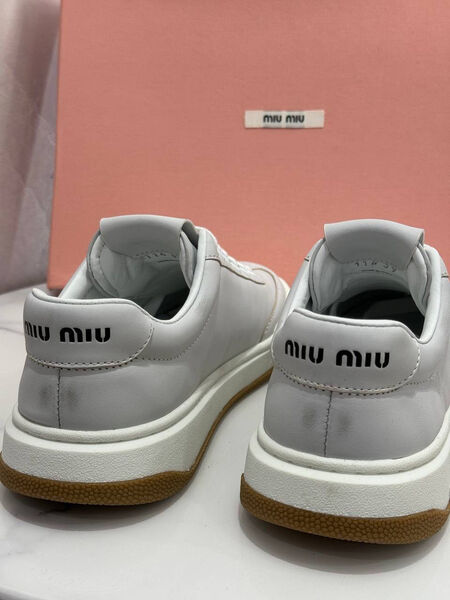 Кеды Miu Miu женский кожа графитовый 146014-3