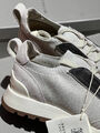 Кроссовки Brunello Cucinelli женский текстиль графитовый 152736-6