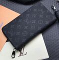 Бумажник Louis Vuitton Zippy мужской канва графитовый 15556-1
