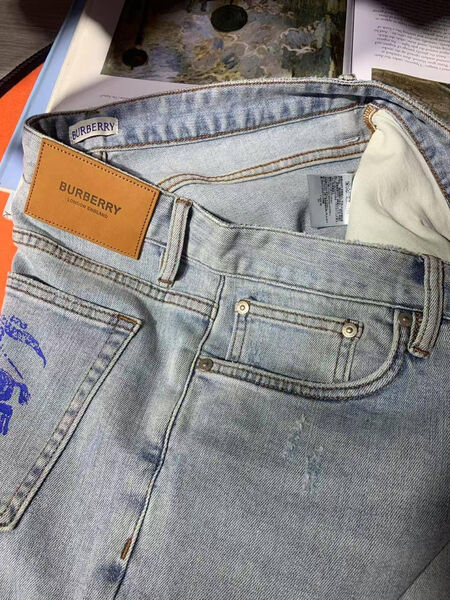 Мужские джинсы Burberry мужской джинса бирюзовый 178917-8