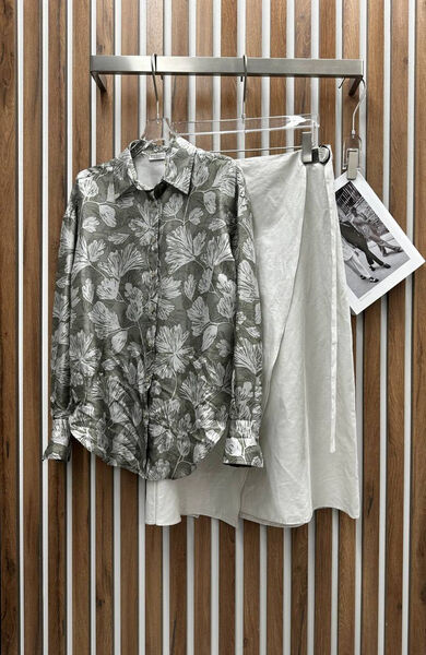 Рубашка Brunello Cucinelli женский графитовый 154158-3