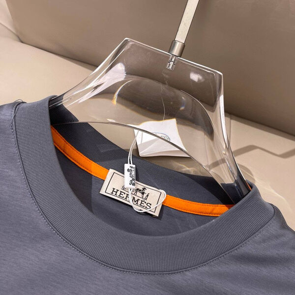 Мужская футболка Hermès мужской графитовый 181407-6