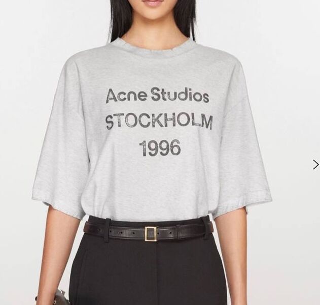 Футболка Acne Studios женский графитовый 147948
