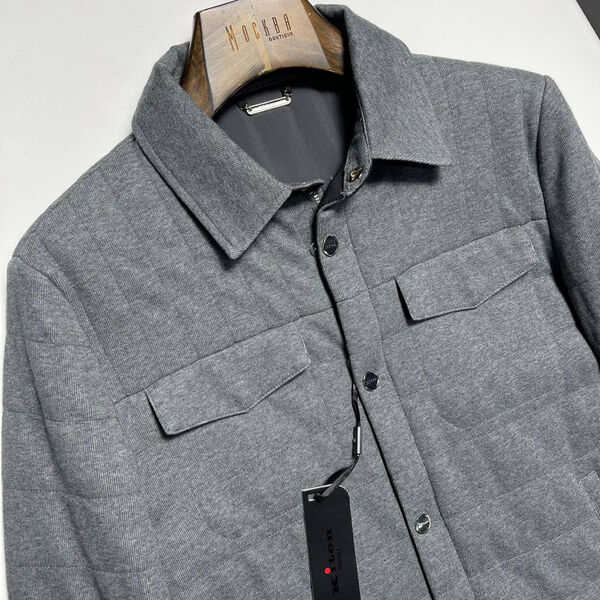 Мужская куртка Kiton мужской графитовый 166137-2