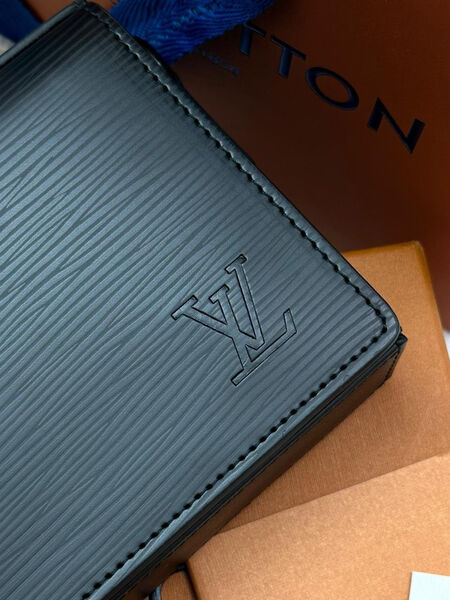 Мужской клатч Louis Vuitton мужской кожа черный 111479-5