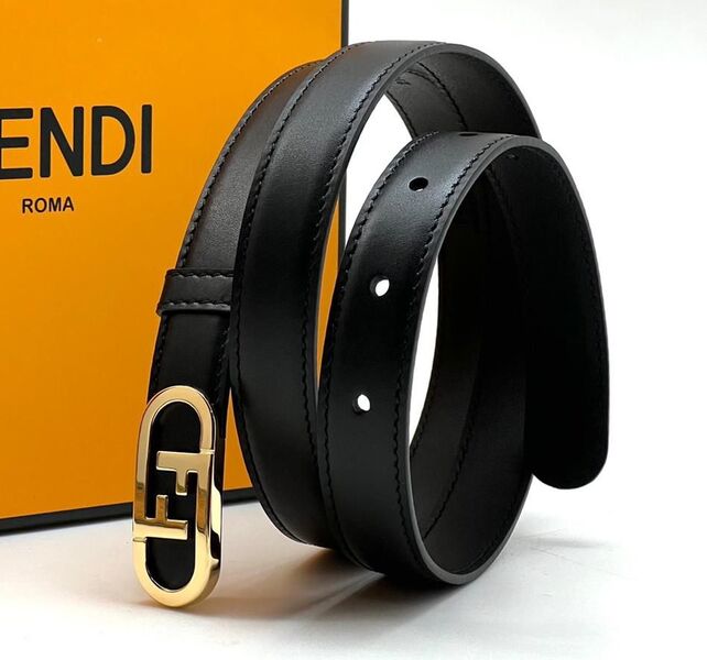 Женский ремень Fendi женский кожа черный 21467