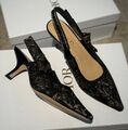 Туфли Christian Dior женский текстиль черный 191350