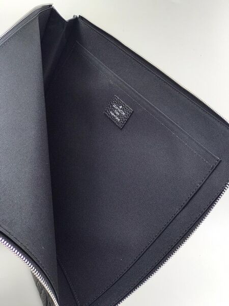 Мужская папка Louis Vuitton мужской кожа черный 42456-2