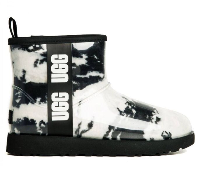 Угги Ugg женский черный,серебристый 133733