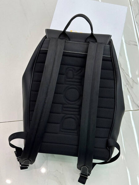 Мужской рюкзак Christian Dior мужской кожа черный 167103-2