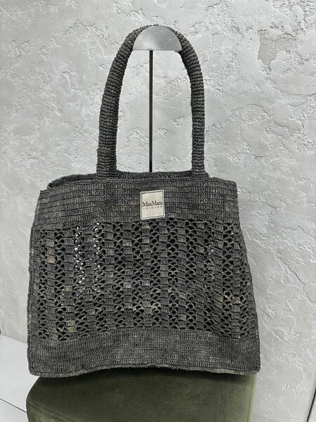 Сумка Max Mara женский вязаная ткань графитовый 189872