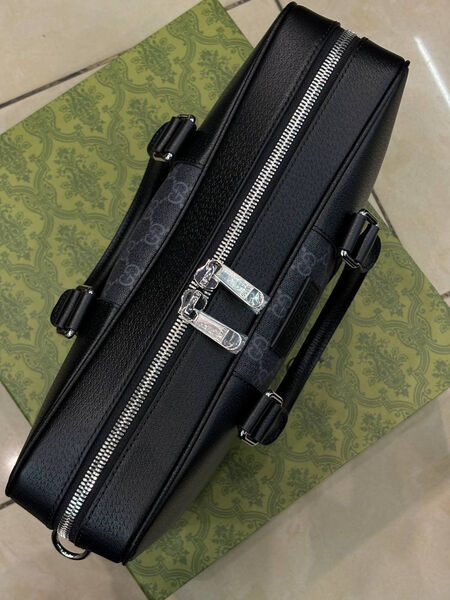 Мужской портфель Gucci мужской кожа черный 173929-3