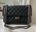 Сумка Chanel Vintage 25 см женский кожа черный 102745-1