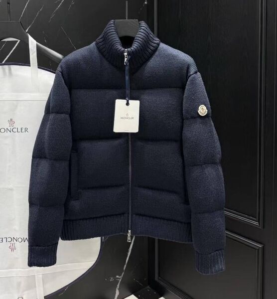 Мужской пуховик Moncler мужской синий 200575