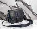 Мужская сумка мессенджер Bottega Veneta мужской кожа черный 149995-4