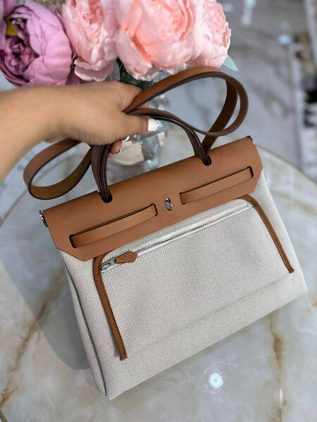 Сумка Hermèsherbag Zip женский кожа графитовый 123155-2