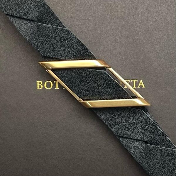 Женский ремень Bottega Veneta женский кожа черный 20934-2