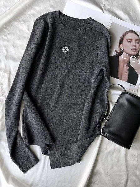 Свитер Loewe женский вязаная ткань графитовый 134647-2