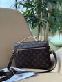 Сумка Louis Vuitton Pochette Metis женский канва черный 187402-3