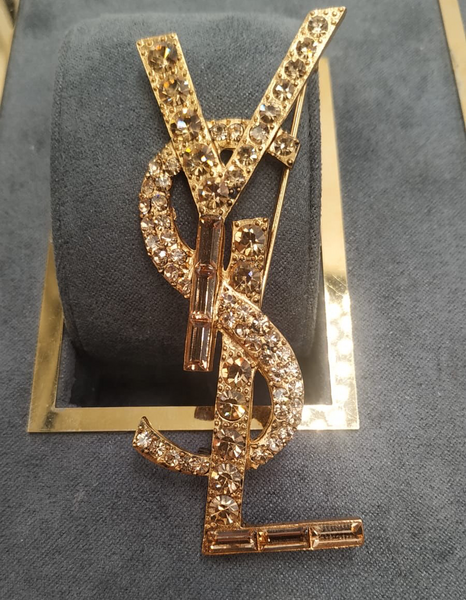 Брошь Saint Laurent бронзовый 14482