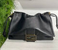 Сумка Fendi Mamma Baguette женский кожа черный 186385-2