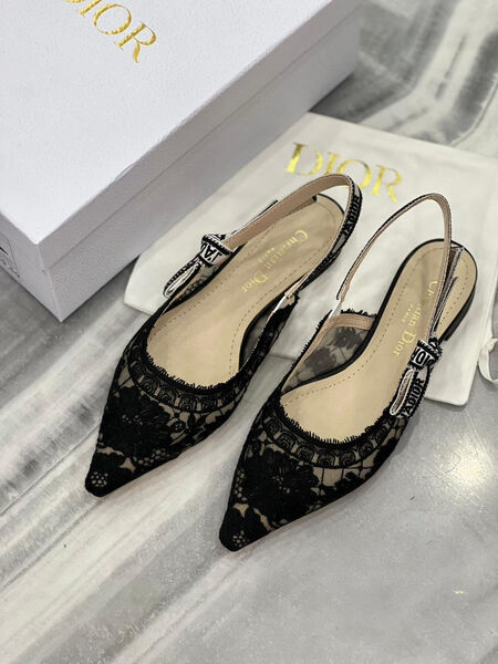 Туфли Christian Dior женский сетка черный 106279-2
