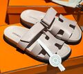 Шлепки Hermès женский кожа розовый 150442-1