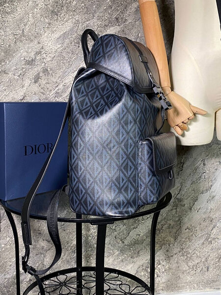 Мужской рюкзак Christian Dior мужской канва графитовый 115823-12