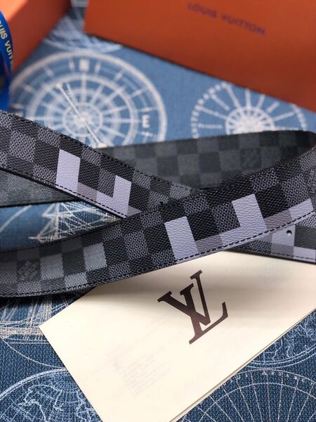 Мужской ремень Louis Vuitton мужской канва графитовый 52677-3