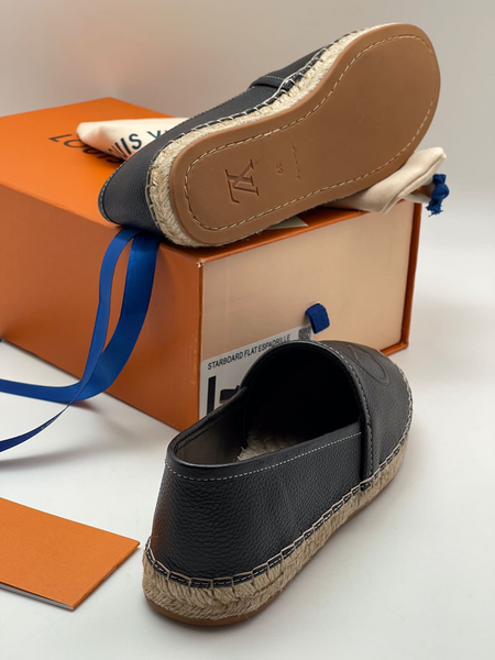 Слипоны Louis Vuitton женский кожа черный 70975-6