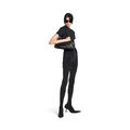 Сумка Balenciaga Carrie женский кожа черный 183948-6