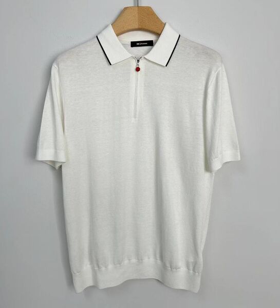 Мужское поло Kiton мужской белый 182555