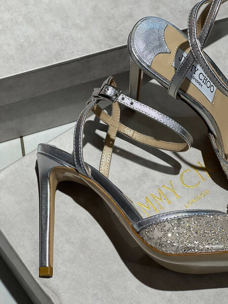 Босоножки Jimmy Choo женский кожа графитовый 138746-3