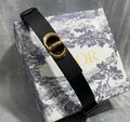 Женский ремень Christian Dior женский кожа черный 139082-1