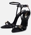 Босоножки Saint Laurent женский кожа черный 104927-3
