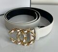 Женский ремень Chanel женский кожа молочный 139138