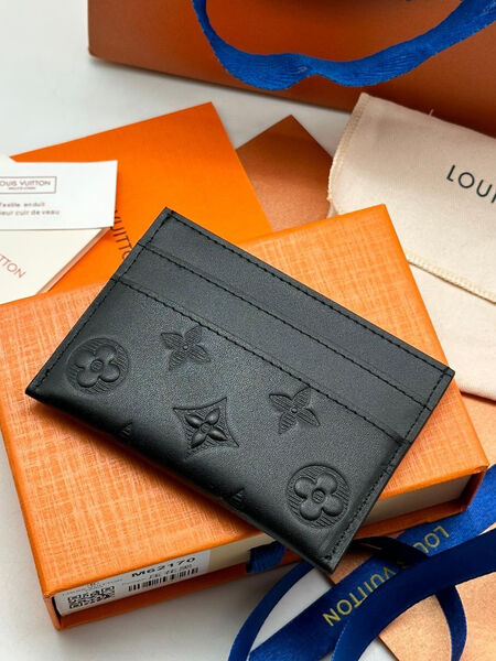 Картхолдер Louis Vuitton мужской кожа черный 107700-2