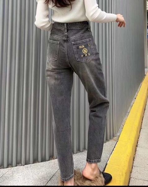 Джинсы Chanel женский джинса графитовый 102833