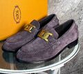 Мужские лоферы Tods мужской замша фиолетовый 171299