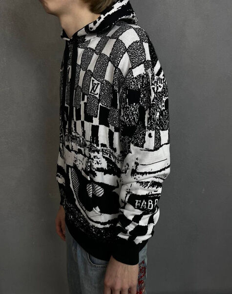 Мужское худи Louis Vuitton мужской графитовый 132155-2