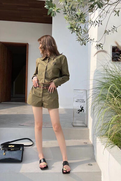 Костюм Miu Miu женский болотный 114171-2