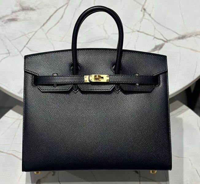 Сумка Hermès Birkin 25 женский кожа черный 145277