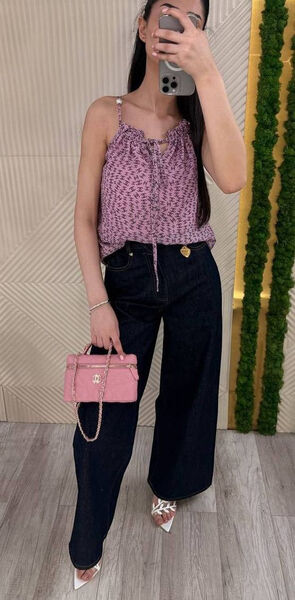 Топ Chanel женский фиолетовый 186462-2