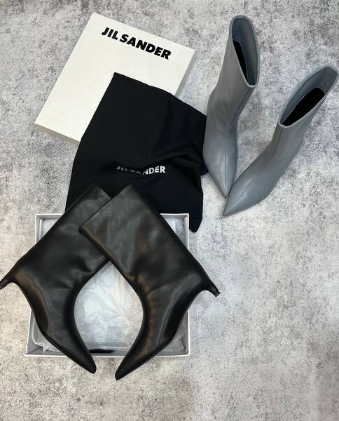 Сапоги Jil Sander женский кожа черный 127516-2
