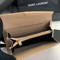 Кошелек Saint Laurent женский кожа бежевый 149773-2