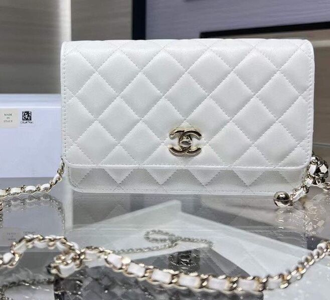 Сумка Chanel Mini женский кожа белый 118814