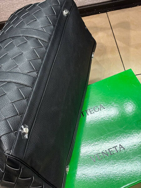 Дорожная сумка Bottega Veneta мужской кожа черный 169295-4