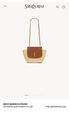 Сумка Saint Laurent женский кожа бежевый 156324-2